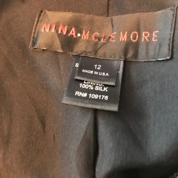 Nina Mclemore Wool Blazer Black and Grey, 12 - Picture 6 of 10
